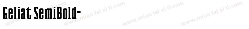 Geliat SemiBold字体转换